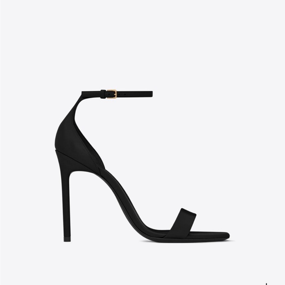 Saint Laurent Velvet Sandals - Picture 2 of 5